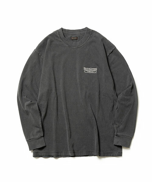 Long-Sleeved - MR.OLIVE/USED 12/1 EMERALD COTTON / EMBROIDERY L/S T-SHIRT　ミスターオリーブ/エメラルドコットン / エンブロイダリー ユーズドロンT