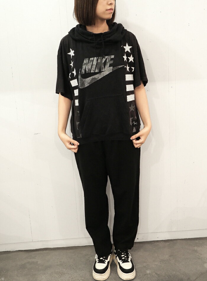 mooon/remake T-shirt black2 ムーン/リメイク Tシャツ ブラック2