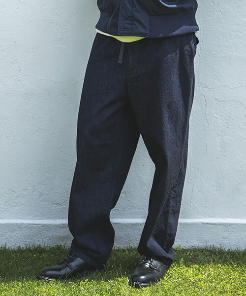 MR.OLIVE/RINSE WASH 12oz CRUNCH DEINIM / RELAX EASY PANTS ミスターオリーブ/リンスウォッシュ12ozクランチデニム/リラックスイージーパンツ