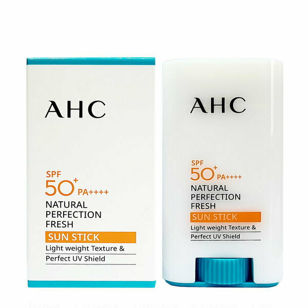 AHC Natural Perfection Fresh Sun Stick 17g SPF50+PA++++ブライトニング、シワケア、紫外線カット、持続耐水性