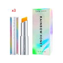 YNM 1 1 1レインボーリップクリーム/YNM Rainbow Lip Balm/高湿リップクリームリップケア HONEY LIP Balm 3EA