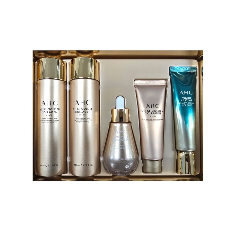 【AHC】バイタルゴールデンコラーゲンユーストータルケアセット 5種 化粧水 乳液 クリーム アイクリー..
