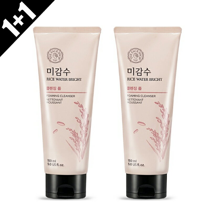 【THE FACE SHOP】[1+1] ザフェイスショップ ライスウォーターブライトクレンジングフォーム 150ml*2個 洗顔フォーム クレンジング スキンケア コスメ 韓国コスメ