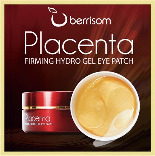 [BERRISOM]プラセンタファーミングハイドロゲルアイパッチ（60枚）/ BERRISOM Placenta Firming Hydrogel Eye Patch（60ea）/スキンケア/マスクパック/アイパッチ/セラム/アイマスク/ SNS/韓国化粧品