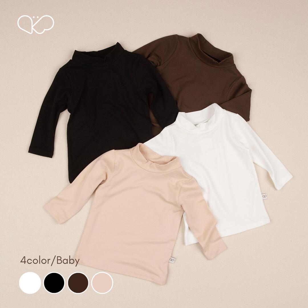 【peekaboo-baby】Mauve baby half neck インナー　ハーフネック　保育園着　デイリー　ベビートップス..