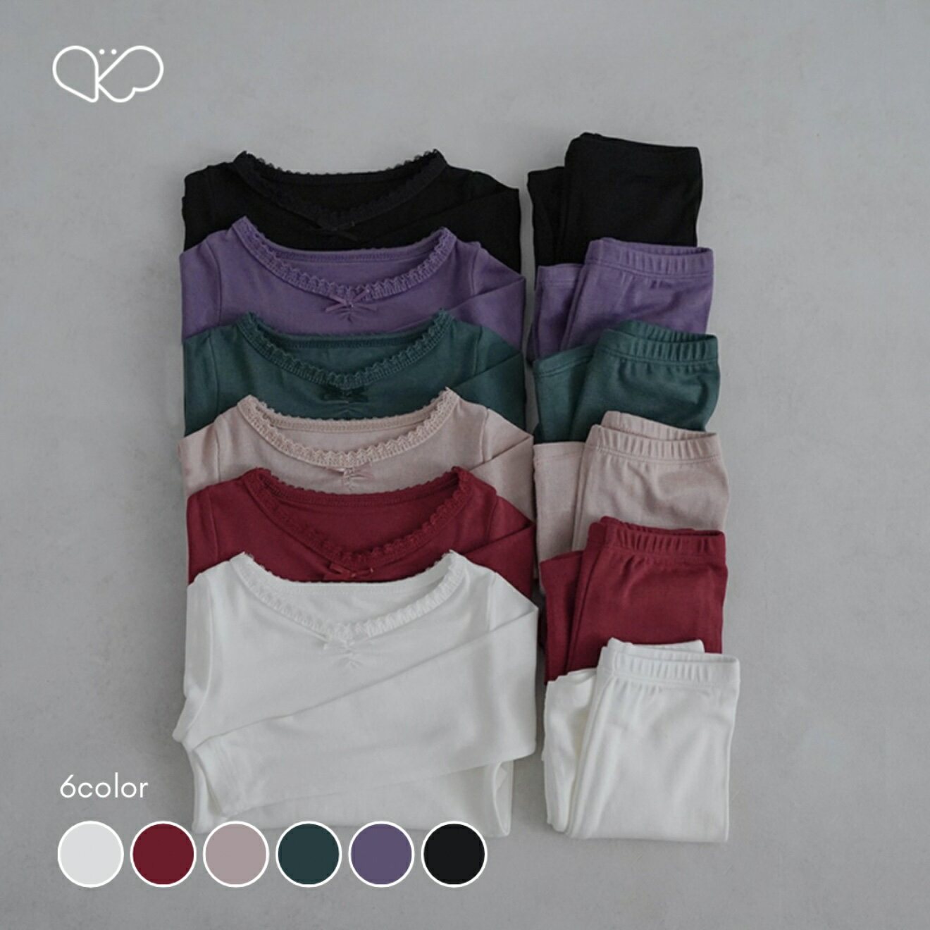 【peekaboo-kids】Ribbony set インナー　女の子　下着　ギフト　リボン　レーヨン　お誕生日祝い　親..