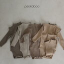 【お取り寄せ：peekaboo-baby】Sharon suit set フリルロンパースセット　セットアップ　姉妹リンクコーデ　韓国子供服　韓国こども服