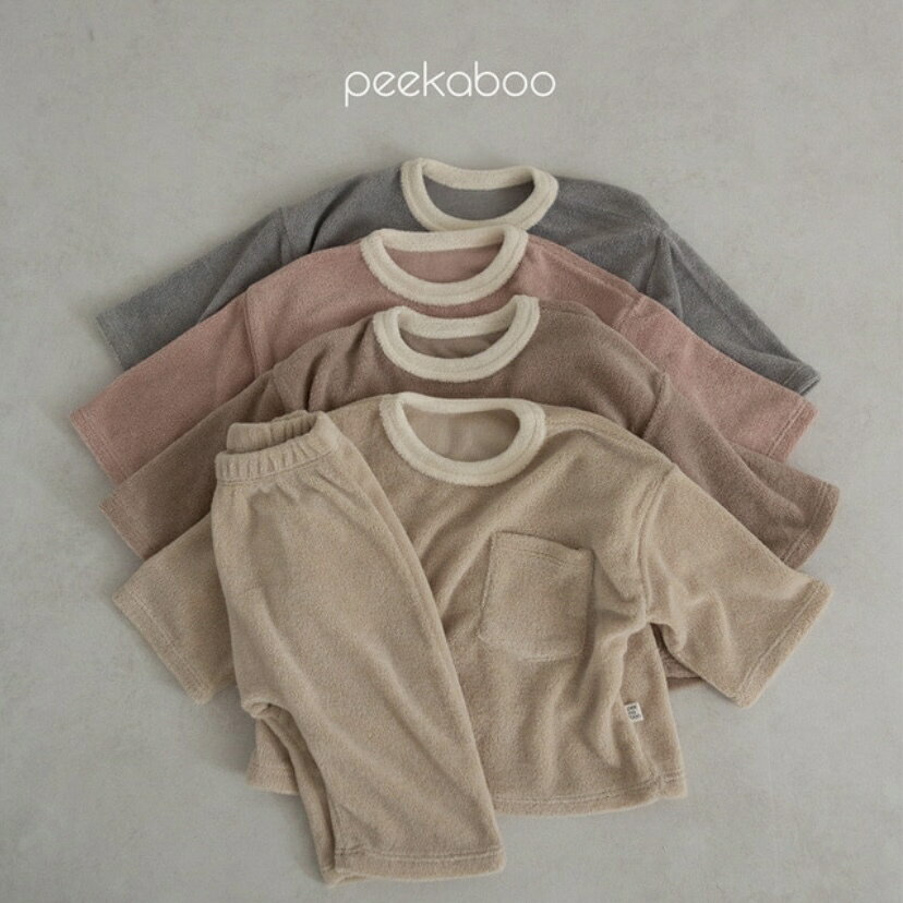 楽天Korea fabric【お取り寄せ：peekaboo-baby】Tori baby set ベビー　セットアップ ルームウェア　保育園着　ベビーフォト　出産祝い　韓国子供服