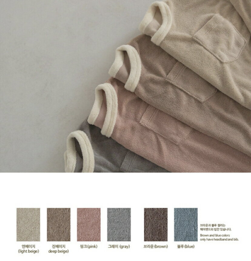 【peekaboo-kids】Tori set キッズ　タオル生地　パイル　家族お揃い　ファミリー　パジャマ　セットアップ ルームウェア　保育園着　ベビーフォト　出産祝い　韓国子供服 2