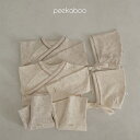 【お取り寄せ：peekaboo-newborn】Blossom newborn set 花柄　春　新生児セット　退院着　出産準備品　保育園着　リンクコーデ　韓国子供服