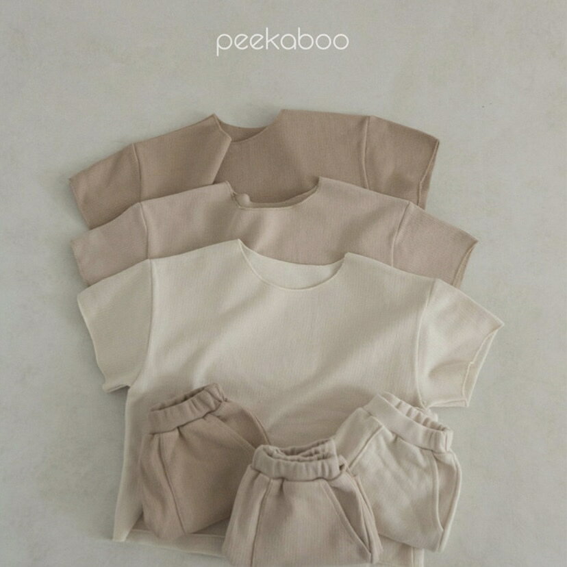 ★【peekaboo-kids】Milk set　ミルクセット　セットアップ　保育園着　ルームウェア　リンクコーデ　くすみカラー　韓国子供服　韓国こども服