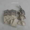 【お取り寄せ:peekaboo-newborn】Oil newborn set 新生児 退院着 ニューボーンフォト ベビーフォト 出産祝い 出産準備品 赤ちゃん 肌着 韓国子供服