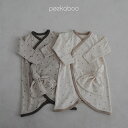 【peekaboo-newborn】Brin newborn suit set 新生児服 ニューボーンフォト ボーダー 出産祝い 退院着 韓国子供服　韓国こども服