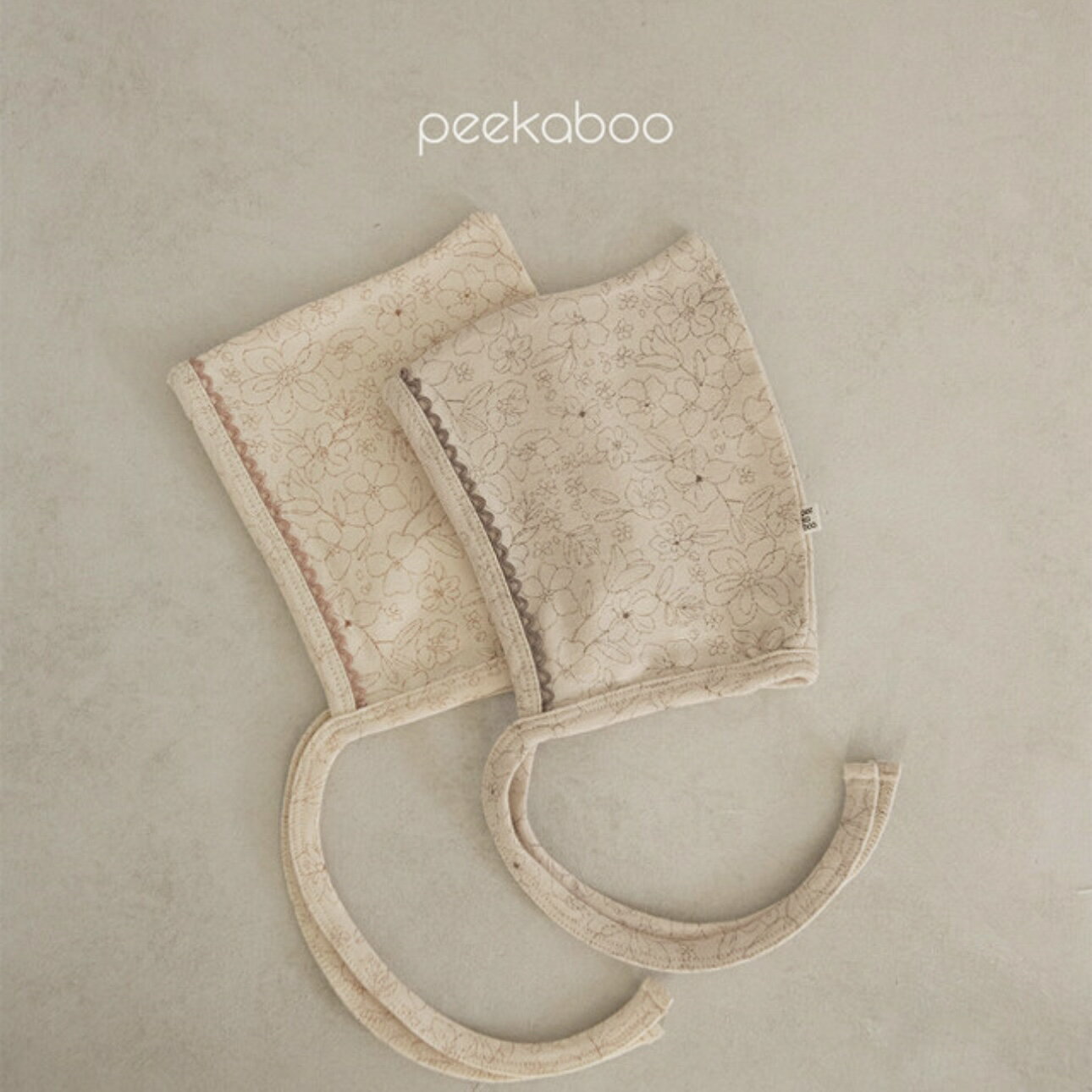 【peekaboo-baby】Blossom bonnet ボンネット 花柄　春　お祝い　ギフト　保育園着　リンクコーデ　韓国子供服