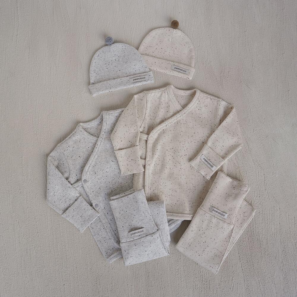 【peekaboo-newborn】Nep newborn set 新生児 つぶつぶ　男の子　女の子　冬出産　出産準備　出産祝い　お祝い　プレゼント　退院着　韓国子供服韓国こども服