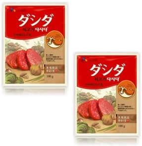 韓国の調味料 ダシダ 牛肉味だしの素 100g×2袋お試しセット【※6個以下はネコポス便での発送になります。時間指定等はできませんのでご了承ください】