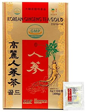 KGNF 高麗人参茶 GOLD 3g×100P 紙箱 楽天 OPENセール 韓国 食品 粉末 健康茶 更年期 健康改善 お茶 高麗人参 食品 飲料水 お得 パック