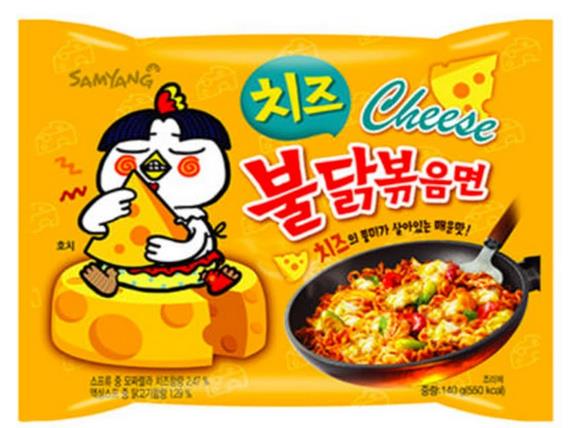 チーズ ブルダック 140g cheese 5個 韓国 食品 定番 チーズ 人気 韓国 の インスタント ラーメン 激辛 辛い 汁なし