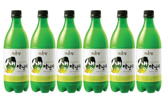 麹醇堂 微炭酸 生マッコリ 750ml 6本セット 韓国 マッコリ お酒 ソジュ 焼酎 飲料水 お中元 父の日