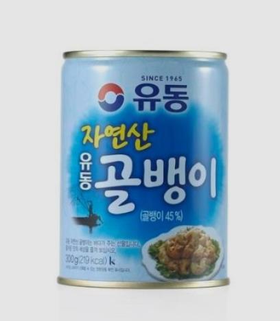 乐天商城 - 【ユドン】つぶ貝缶詰（大）自然産400g 韓国 食品 商品 おつまみ お酒 に合う 炒め物 父の日 保存食 常備食