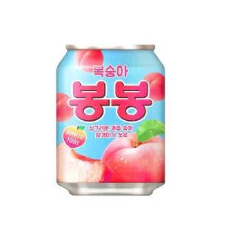 ヘテ 桃 ジュース 缶 238mlx1本 もも 韓国 人気 果実 果汁 桃 飲み物 飲料水 子供 大人 単品 ボンボン かわいい お中元 プレゼント ドラマ 韓流