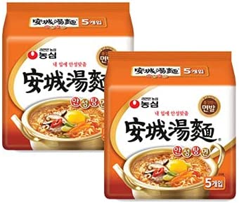 農心安城湯麺 5入りX2パック(10袋)　アンソンタンミョン