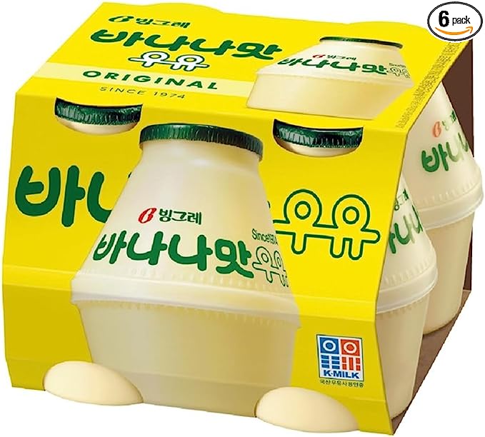 楽天韓日mart韓国オリジナル バナナ牛乳12本セット　韓国 珍しい 飲料水 昔 懐かしい 飲料水 乳製品 バナナ ウユ 韓国 雑貨 人気 お中元 お歳暮