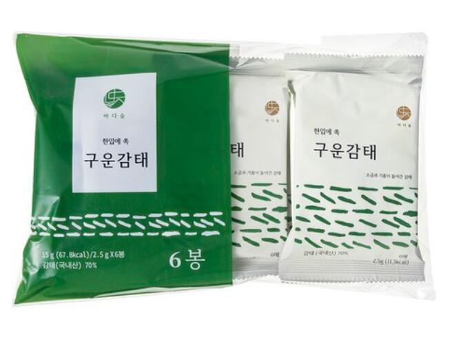 Rakuten - ★海の森 一口★パクッと焼いた　カムテ海苔、2.5g、6個　カムテ韓国　カムテ　カムテ海苔