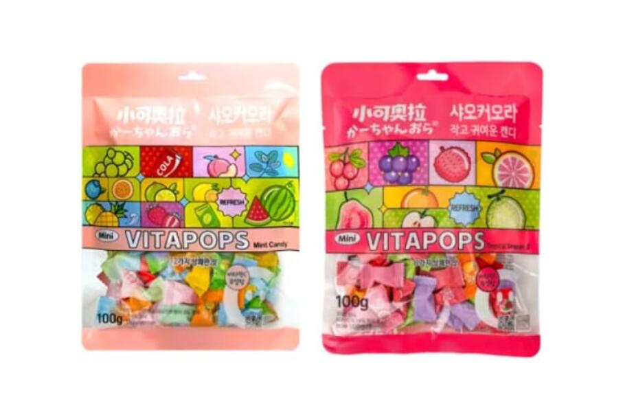 【韓国お菓子・キャンディ】シャオカオラ かーちゃんおら 小可奥拉 vita pops シーズン1弾＋2弾 コラボパッケージセット 2種類の味、2個、 [並行輸入品]