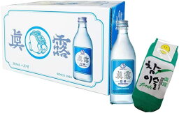 眞露（ジンロ）イズバック 360ml×20本【1箱＝荷物1口】＜チャミスル靴下1個付き＞