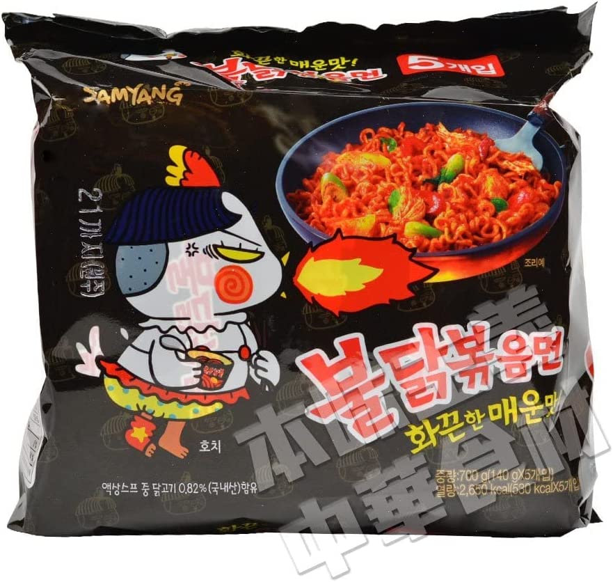 韓国産 SAMYANGブルタク炒め麺(辛口即席メン120g*5袋入)火鶏麺700g…