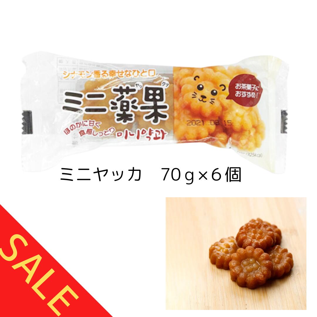 ミニ薬菓 70g×6袋 ミニヤッカ ミニヤックァ mini 薬菓 ヤッカ 韓国 伝統 菓子 蜂蜜 韓国伝統菓子 お土産 はちみつ しなもん シナモン ..