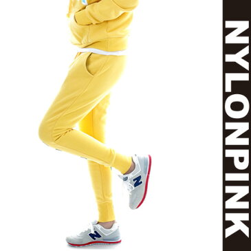 スウェットパンツ レディース 裏起毛 10分丈 リブ 秋冬 最終セール価格 ナイロンピンク NYLONPINKスウェットパンツ レディース【あす楽_土曜営業】【楽ギフ_包装】