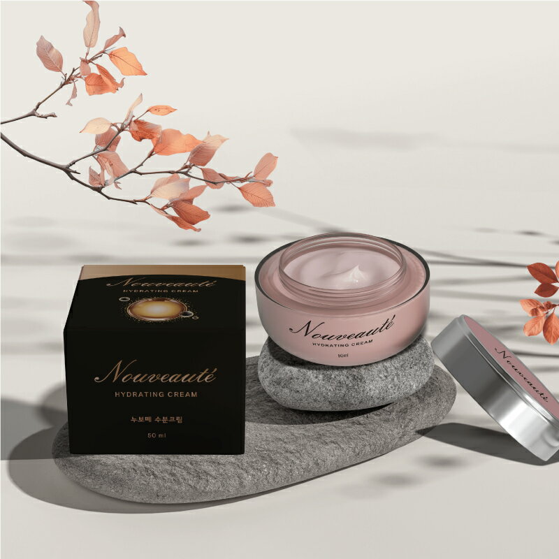 2-110-03 ヒューマンコリア NOUVEAUTE 水分クリーム 50ml 韓国コスメ 植物由来成分配合 うるおい スキンケア 毎日のケア しっとり感 乾燥 ヒアルロン酸 すべての肌タイプ
