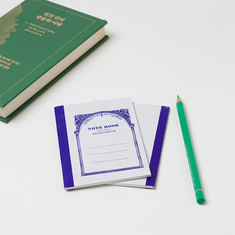 2_11_01 DaaleelaB ミニノート 横罫 5冊セット ポーチ付き A7サイズ 韓国語日付式入り かわいい プチノート メモ帳 携帯用 手帳サイズ 韓...