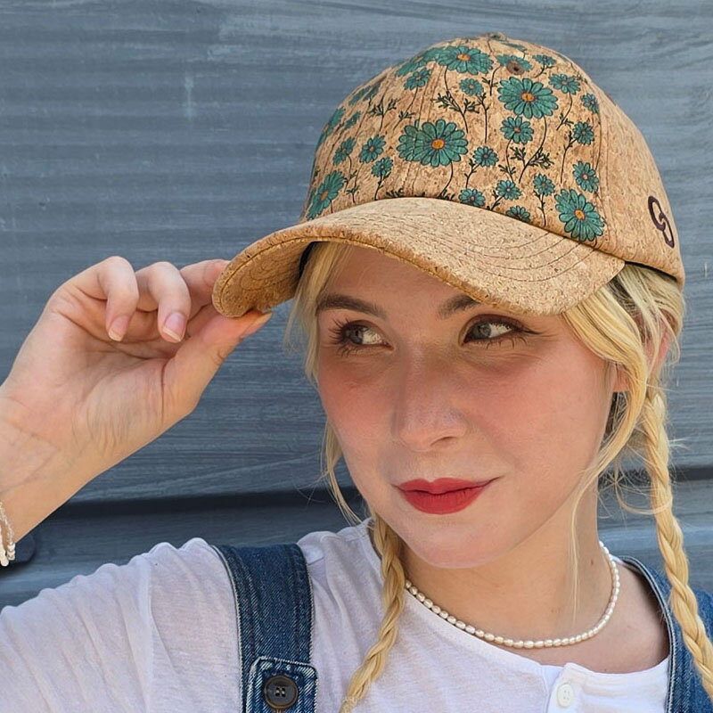 3_143_04 ココジオ CoCogio キャップ 4色展開 ココポップ フラワー ピンク カーキ 愛犬 ペア プレゼント 調整可能 軽量 レディース メンズ ユニセックス 男女兼用 日よけ 夏用 アウトドア キャンプ 登山 レジャー おしゃれ 韓国風 韓国ファッション シンプル カジュアル