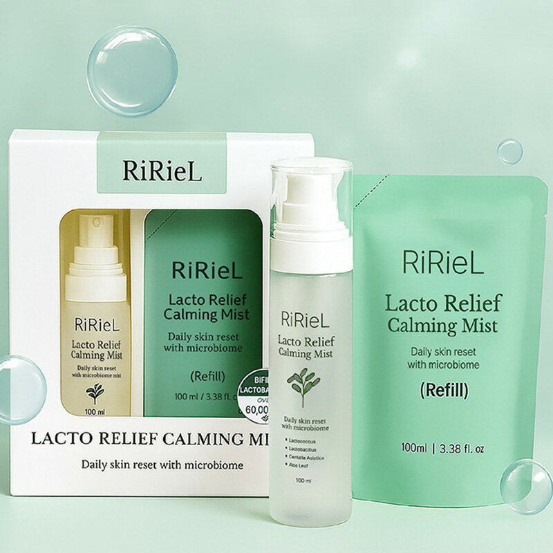 RIRIEL ラクトリリーフ カーミングミスト 韓国コスメ 韓国スキンケア 化粧水 保湿 うるおい