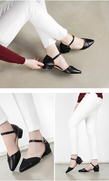 2色ストラップパンプス レディース 靴 ストラップ シューズ 太めヒール パンプス サイドオープン シューズ レディース 太いヒール パンプス ベージュ 靴 レディース ポイントオゥ シューズ ブラック パンプス ストラップ シューズ ローヒールパンプス VOCE