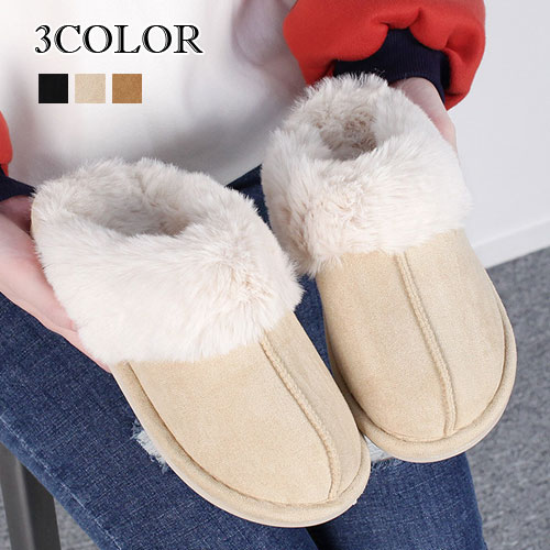 3色ファーサンダル レディース シューズ サボ サンダル 中ファー シューズ レディース サンダル ファー 靴 防寒 シューズ 冬 サンダル レディース ファーサンダル ムートン 無地 シューズ ピンク 室内 ファーシューズ 防寒 オフィス ピンク VOCE