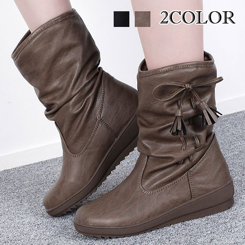 2色防寒ブーツ レディース ファー シューズ 冬 ブーツ 防寒 シューズ ファー レディース 中ファ ブーツー タッセル スニーカー スノーブーツ シューズ 雪 靴 内ファー くつ スノーブーツ レディース ミドルブーツ 冬 シューズ 防寒対策 VOCE