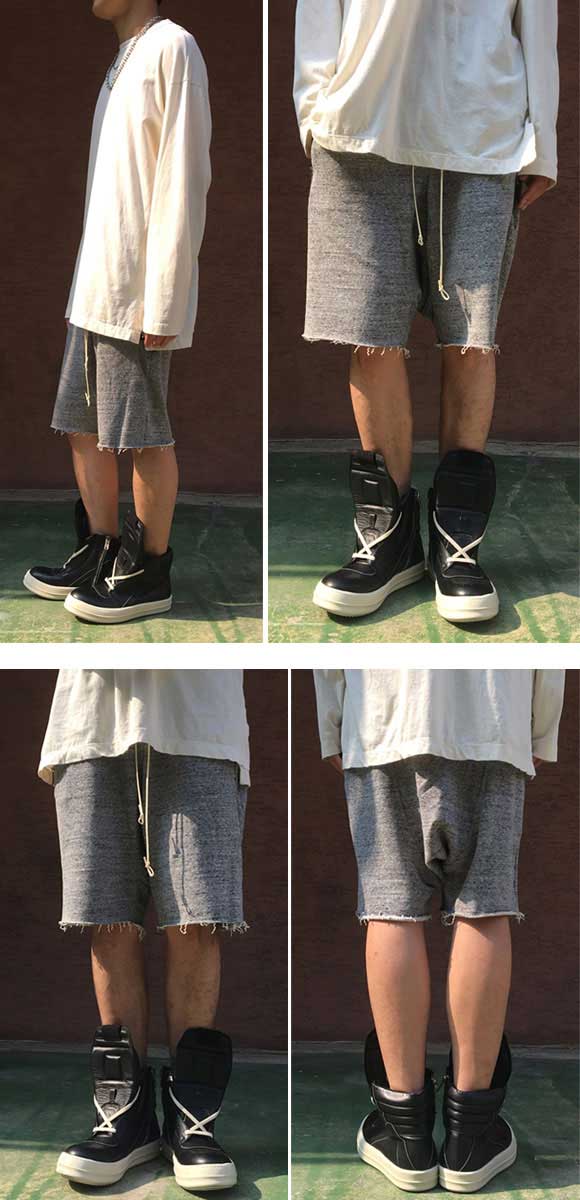 カッティングハーフサルエルパンツ メンズ サルエル ハーフパンツ サルエルパンツ メンズ ハーフパンツ サルエル ゆるパンツ ショートパンツ サルエル 短パン メンズ サルエルパンツ カット加工 トレーナーパンツ ショパン メンズ VOCE