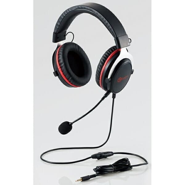 エレコム ゲーミングヘッドセット HS-G40BK | HSG40BK オーバーヘッド ブラック スライドアジャスター式