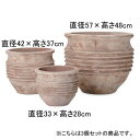 3個セット テラコッタ プランター | プランター 植木鉢 鉢 鉢カバー 鉢植え シンプル モダンガーデン ガーデニングプランツギャザリング ブリコラージュフラ...