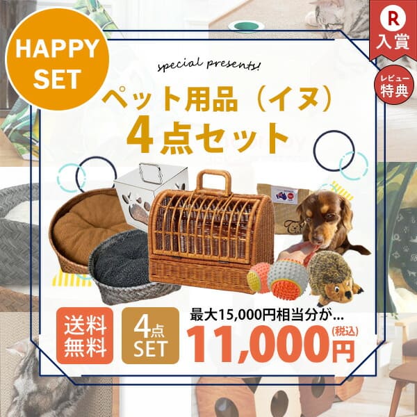 ペット用品 お得な4点セット イヌ用 | ペットキャリー バック キャリーバッグ おしゃれ 軽い 小 ...