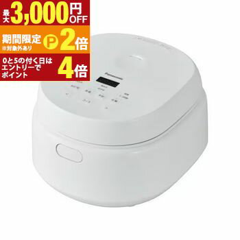 Rakuten - パナソニック 炊飯器 SR-A110D | SR-A110D-W IHジャー炊飯器 マイコンタイプ 5.5合 ホワイト SRA110DW【最大3,000円OFFクーポン配布中｜25日P2倍】