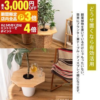 【最大3,000円OFFクーポン有！PT3倍！ブラックフライデー】プランターテーブル | サイドテーブル テー..