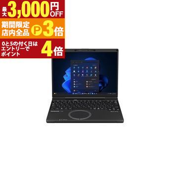 【最大3,000円OFFクーポン有！PT3倍！ブラックフライデー】パナソニック ノートPC CF-SC6BDPCR | Panasonic 12.4型 ブラック