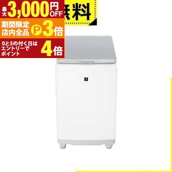 【最大3,000円OFFクーポン有！PT3倍！ブラックフライデー】全国設置無料 シャープ 洗濯機 ES-PW11K | SHARP ES-PW11K-S 縦型洗濯乾燥機 洗濯11.0kg 乾燥6.0kg