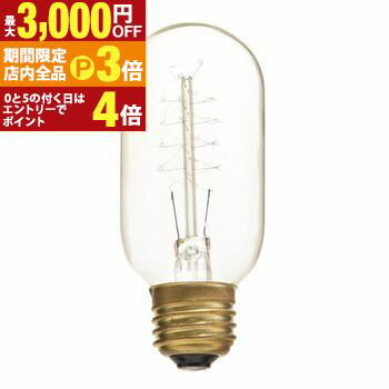 【最大3,000円OFFクーポン有！PT3倍！ブラックフライデー】エジソン球SS W4.5×D4.5×H11 ／ 電球 エジソ..