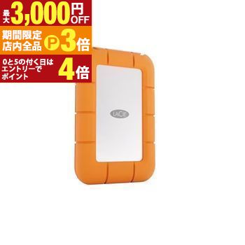 【最大3,000円OFFクーポン有！PT3倍！ブラックフライデー】エレコム ポータブルSSD STMF4000400 | LaCie STMF4000400 Lacie RUGGED MINI SSD MINIME 4TB ポータブルSSD